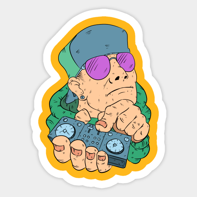 Dj Sticker by vanpaul54